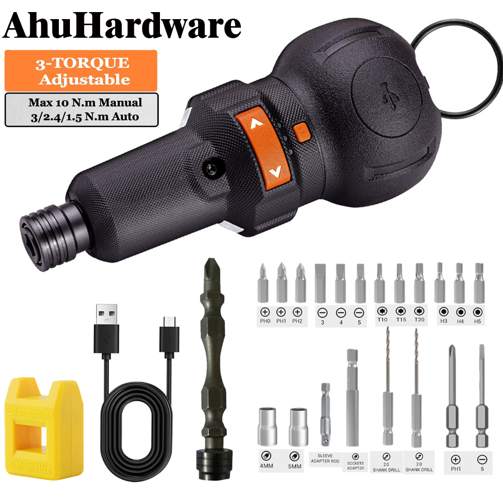 Electric Screwdriver Rechargeable Usb - Obeng Listrik Tanpa Kabel Bor Mini