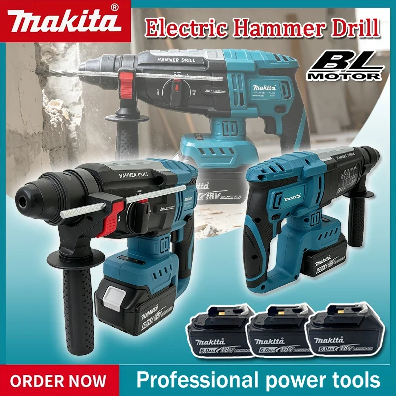 Brushless Cordless Electric Drill 18V - Makita Bor Palu Elektrik Tanpa Sikat