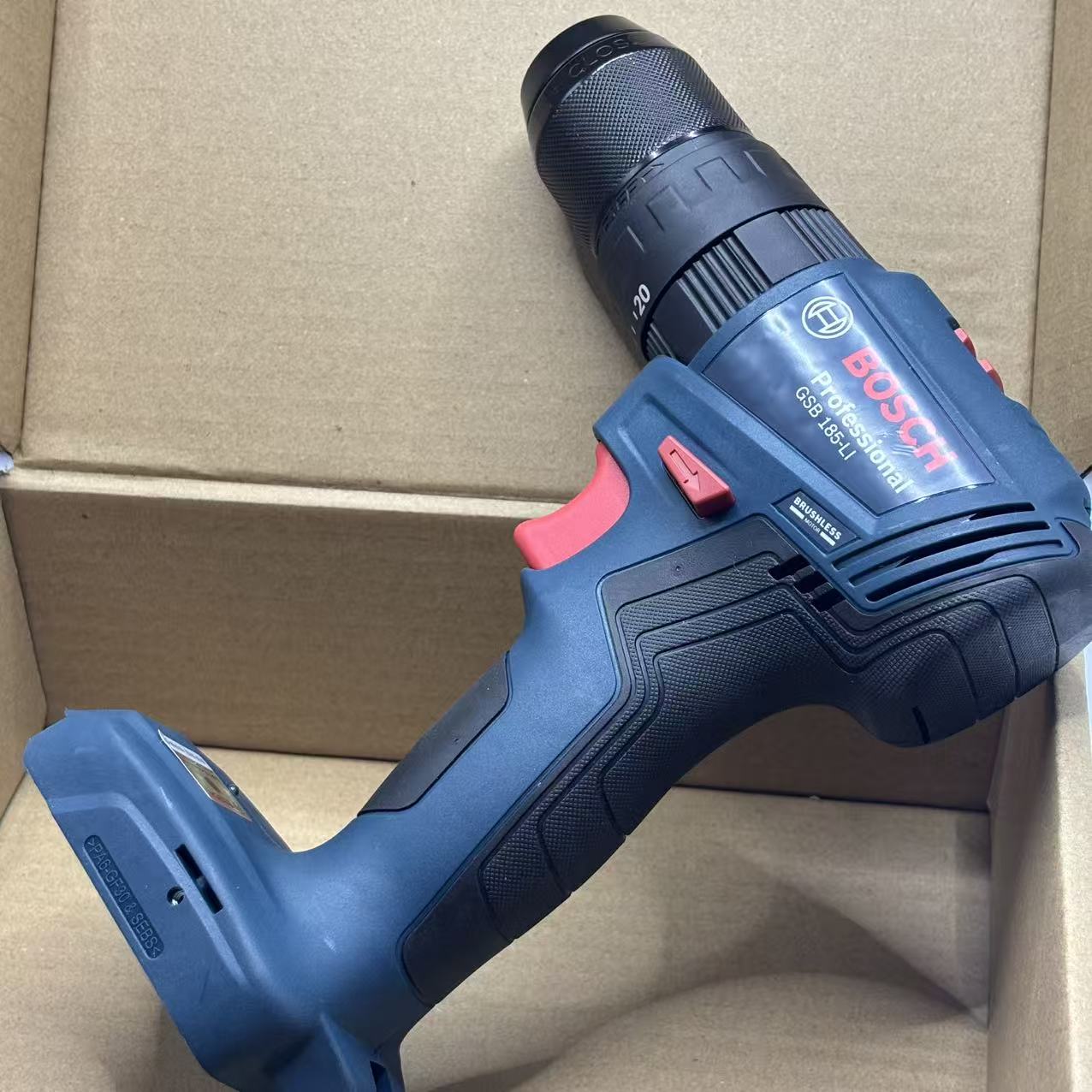 Brushless Cordless Electric Drill 18V - Bosch GSB 185-LI, Bor Impak Nirkabel