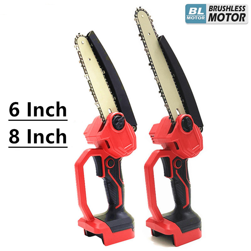 Pemotong kayu tanpa sikat 6/8  - Mini Electric Chainsaw 6 Inch ulasan dan harga