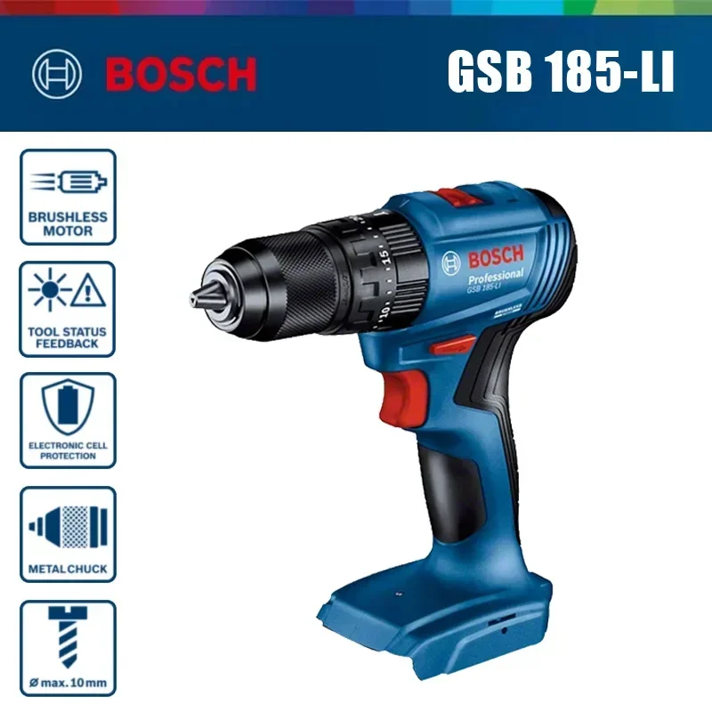 Bosch GSB 185-LI, Bor Impak Ni - Brushless Cordless Electric Drill 18V ulasan dan harga