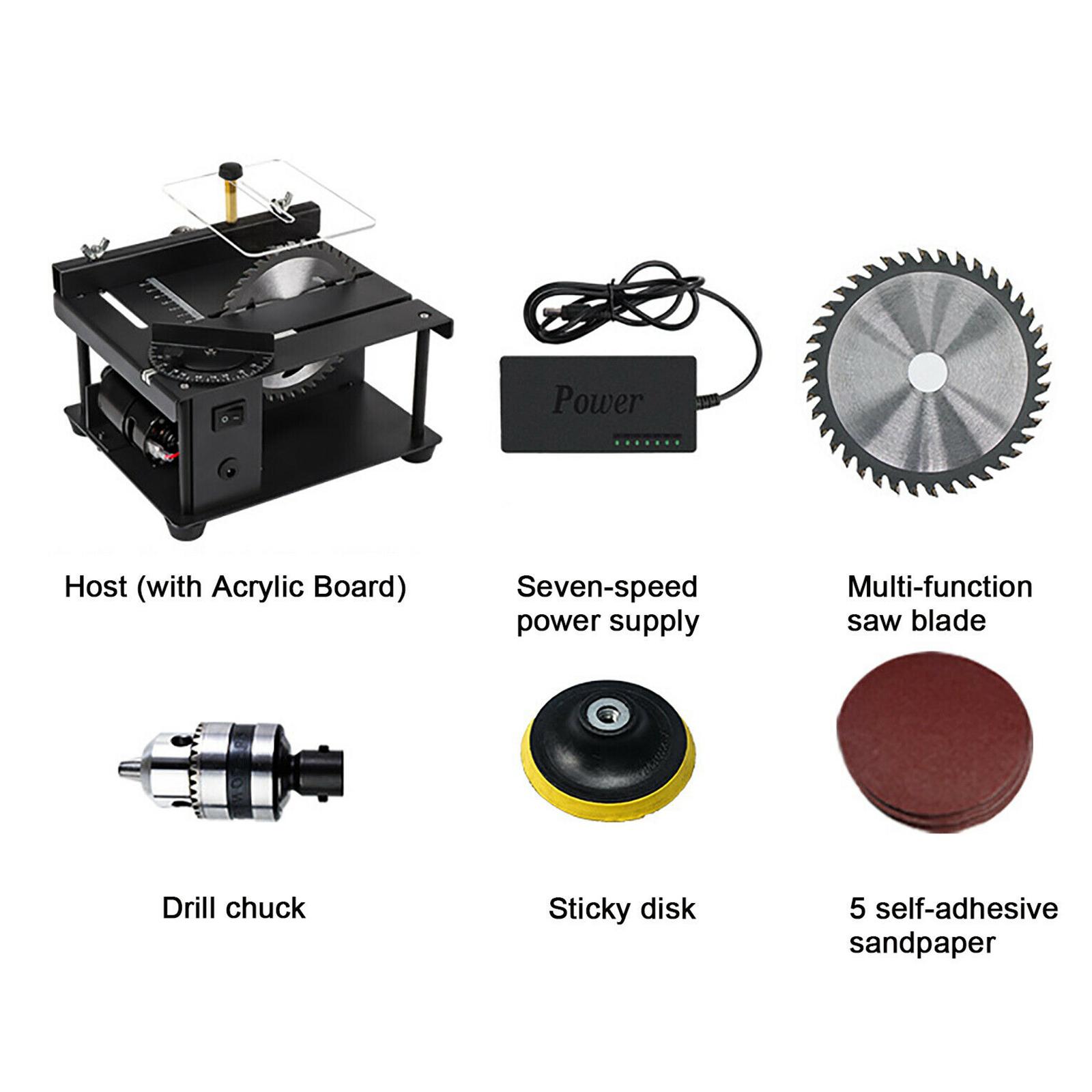 Set Gergaji Meja Mini Bundar 4 - Mini Table Saw For Woodworking ulasan dan harga
