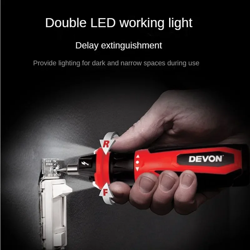 DEVON Set obeng listrik Mini 4 - Electric Screwdriver Rechargeable Usb ulasan dan harga