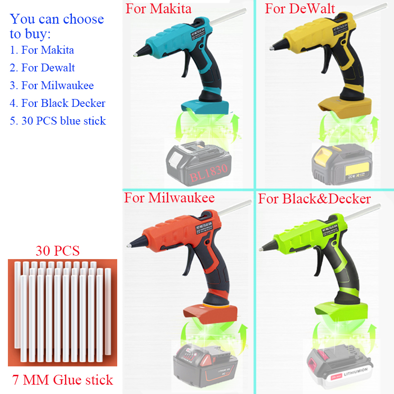 Pistol Lem Panas Tanpa Kabel 5 - Hot Melt Glue Gun Cordless ulasan dan harga