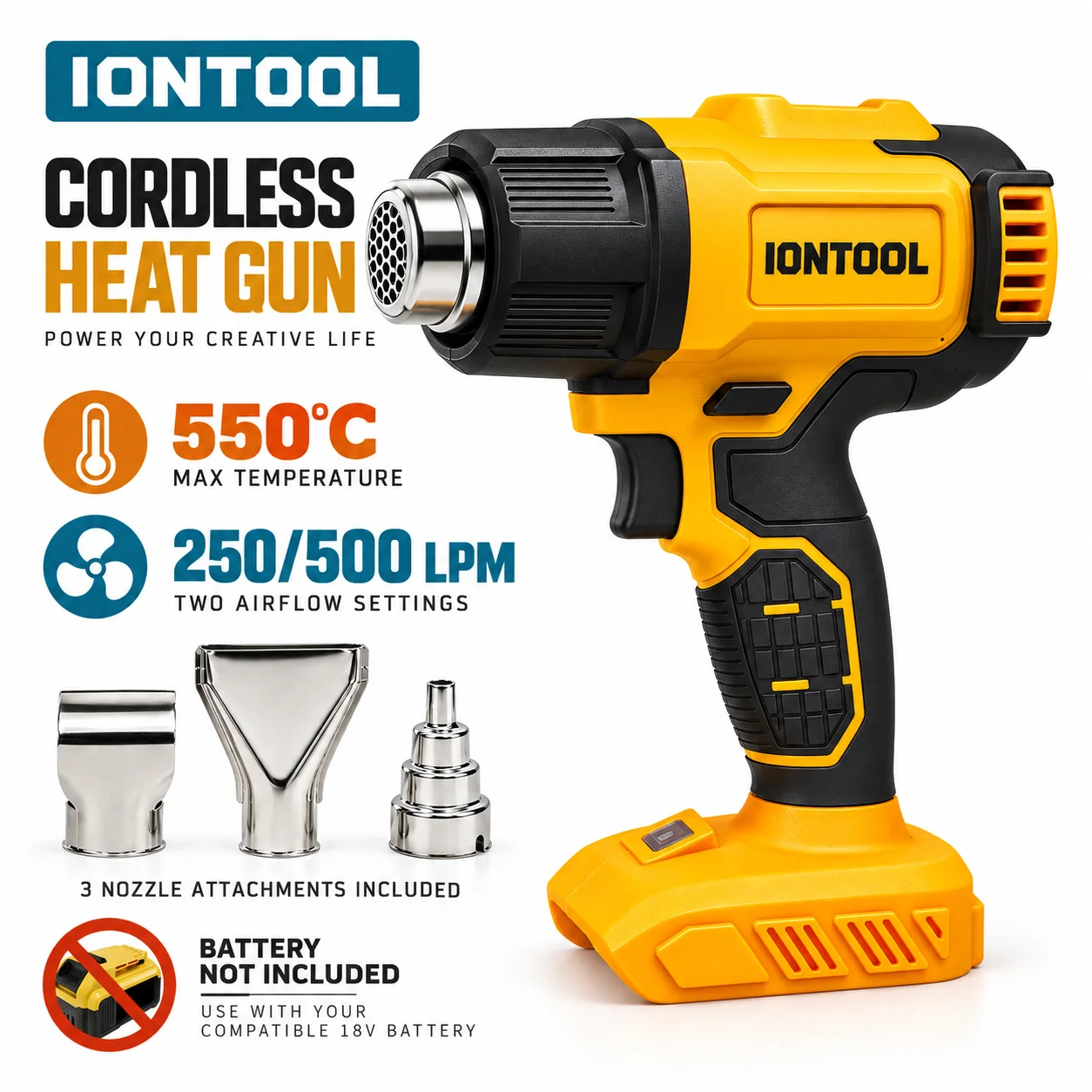 Pistol Pemanas Tanpa Kabel dan - Cordless Heat Gun For Shrink Tubing ulasan dan harga